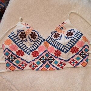 Lulu's Multicolor Embroidered Camisole